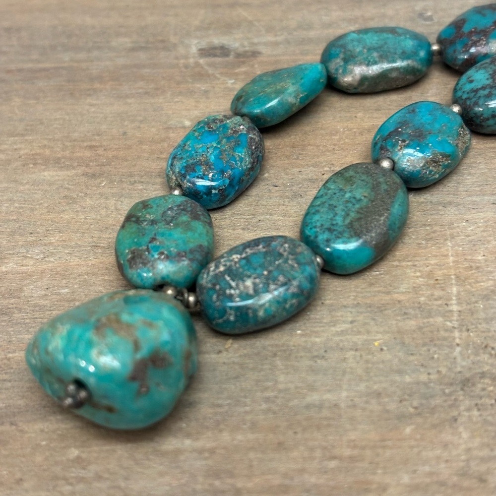 Turquoise Bead Statement Necklace - Women Jewelry